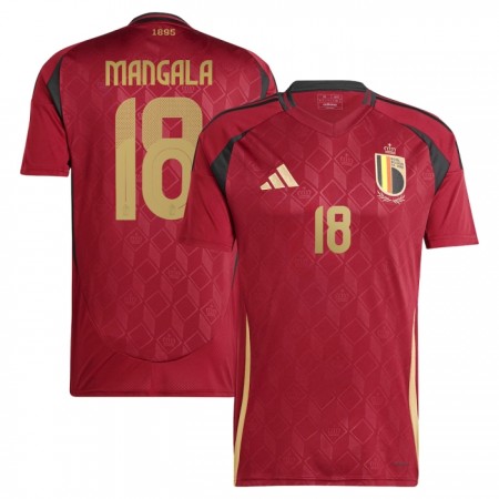 Maillot Foot Belgique Mangala 18 Domicile UEFA Euro 2024